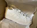 adidas NIZZA PLATFORM厚底增高运动帆布鞋女阿迪达斯三叶草 白   37 实拍图