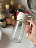 双枪油壶喷油壶 倒油喷油一体食用油玻璃油壶厨房家用不挂油 奶油白 实拍图