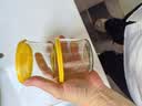 网红咸菜碗玻璃密封罐加厚酱菜盒冰箱保鲜罐小菜泡菜罐分装盒 两只随机装 2个 180ml 实拍图