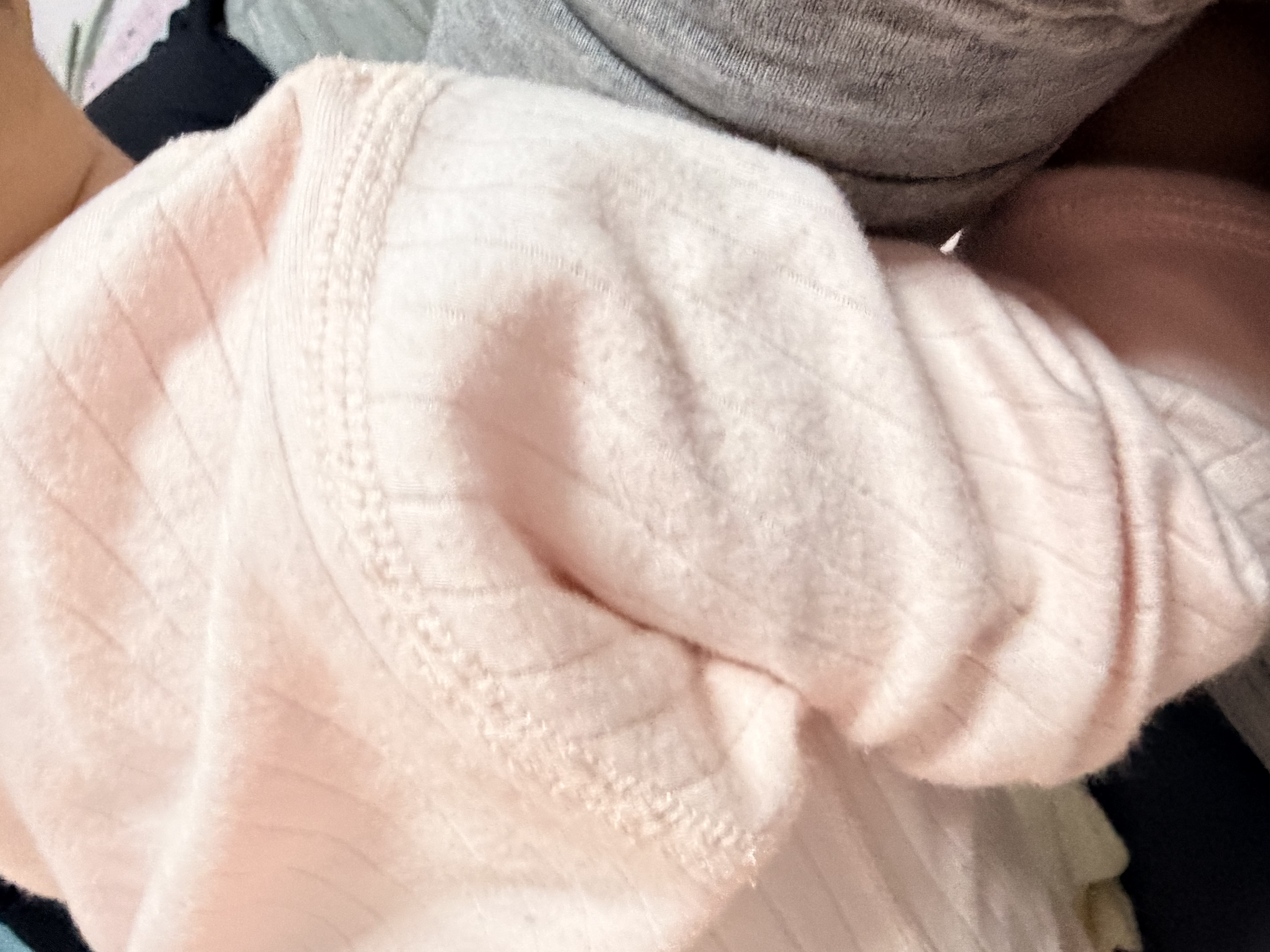 爱宝适婴儿衣服纯棉连体衣春秋宝宝哈衣爬服新生儿睡衣73cm粉色 T142 实拍图