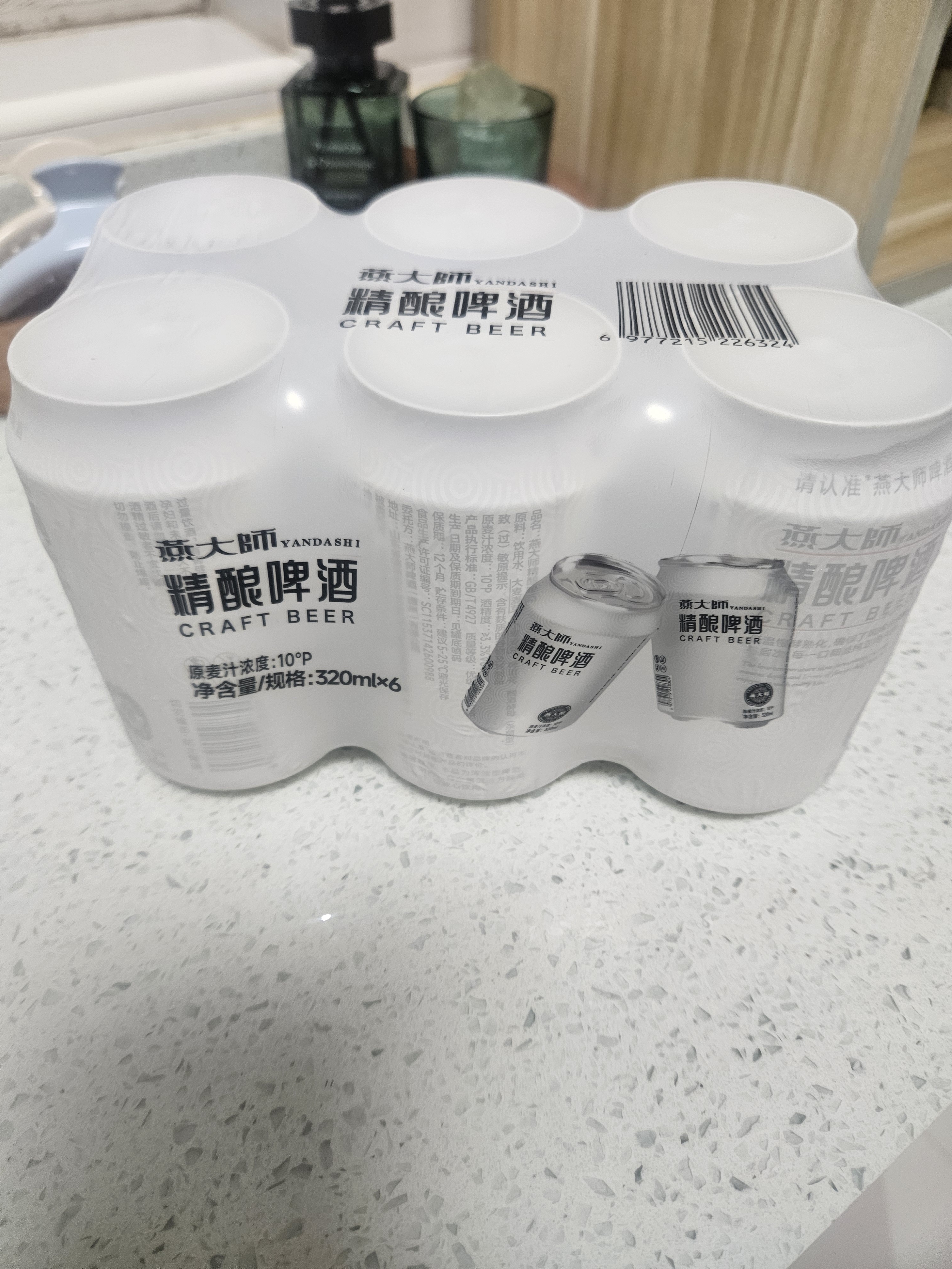 燕大师精酿啤酒320mL*24罐纯麦小麦啤酒原浆整箱聚会烧烤京东自营 实拍图