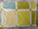 富安娜床上四件套纯棉100%全棉床品 双人加大格子床单被套 230×229cm阳光 实拍图