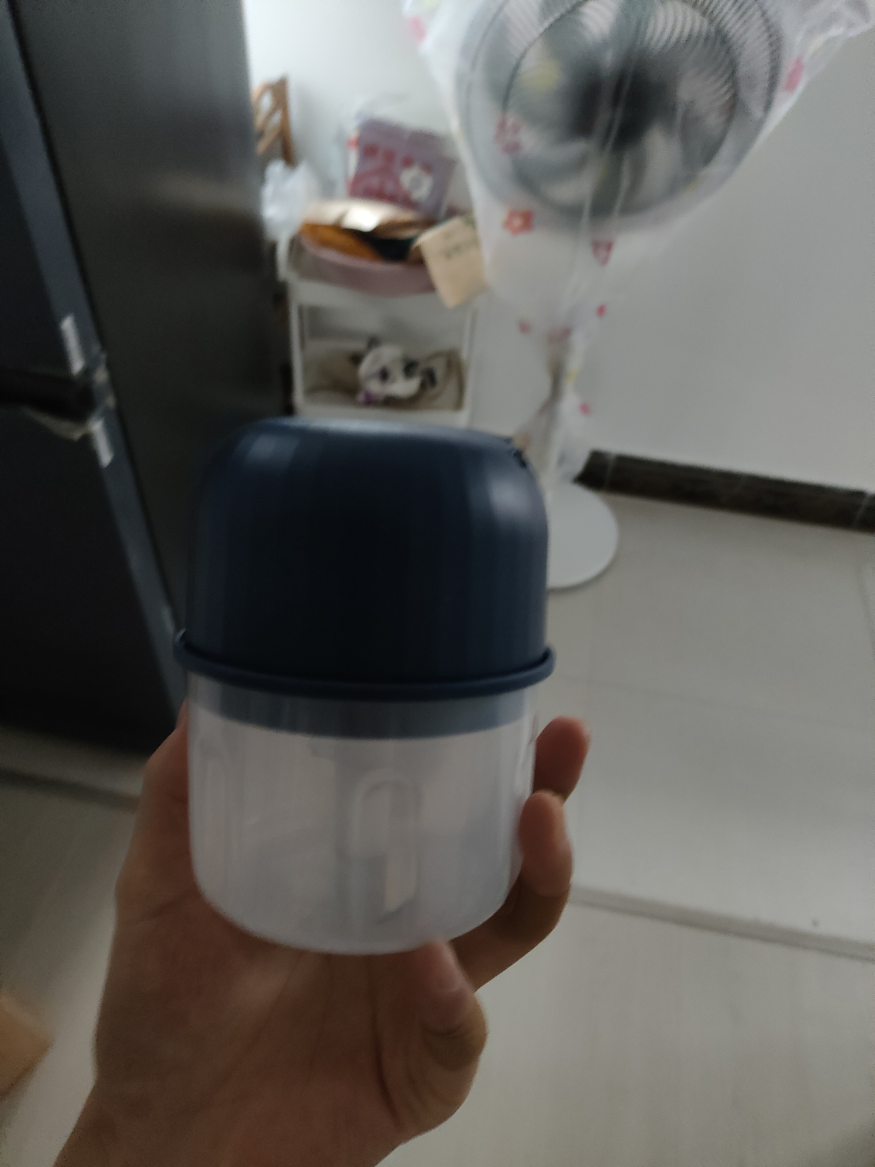 绞肉机小型打蒜器家用绞蒜切蒜器多功能辅食料理机电动蒜泥神器蒜蓉机自动切菜机压蒜器 宝蓝色- 0.26L （升级大电机） 实拍图