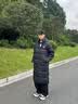 准者（RIGORER）长款羽绒服男2026秋冬新款连帽保暖防风加厚运动户外休闲情侣外套 纯正黑 L (175) 实拍图