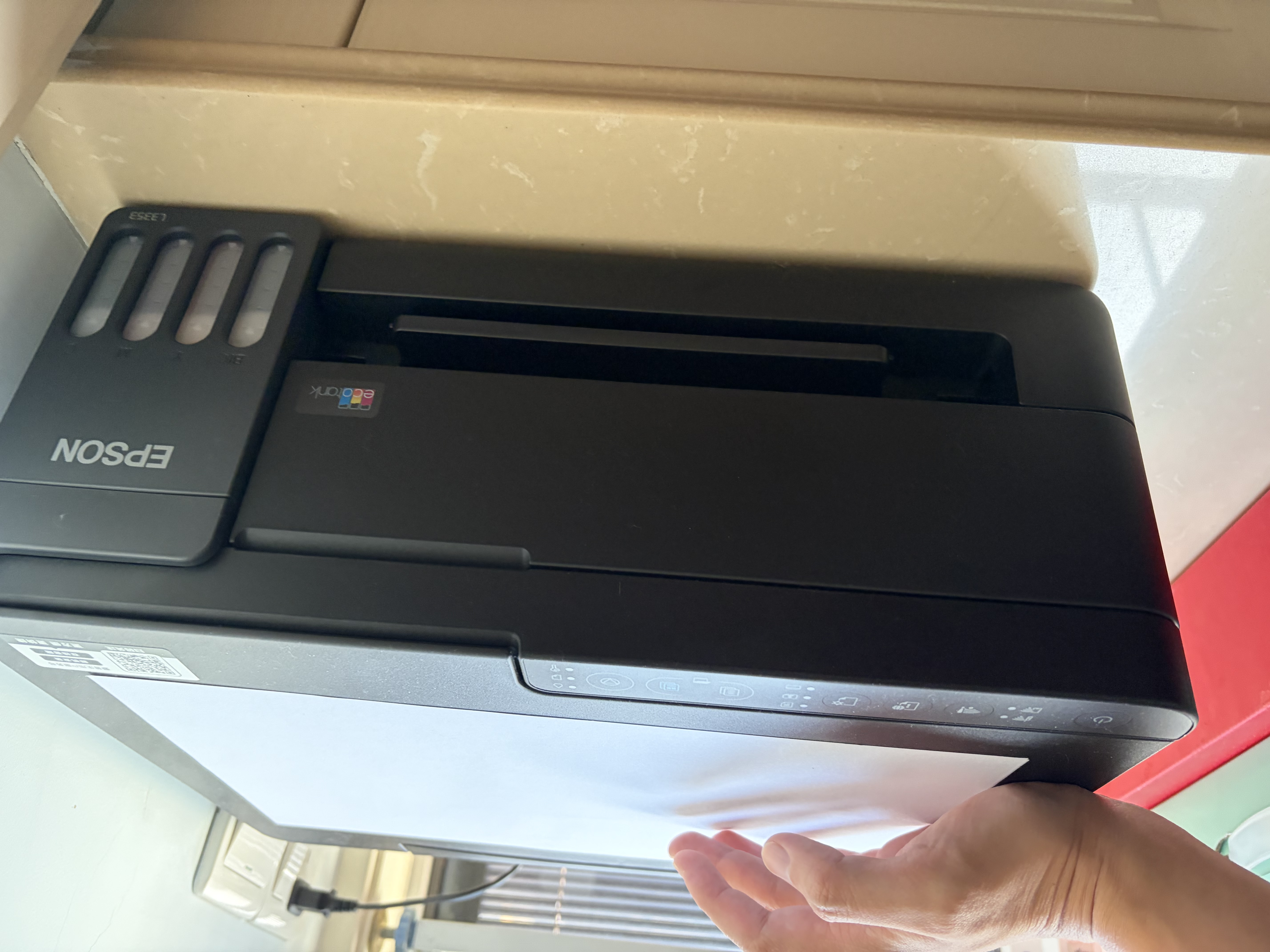 爱普生（EPSON）【6代新品】L3353墨仓式彩色家用AI学习打印机 L3251/L3255升级版(打印复印扫描 微信/无线 黑色） 实拍图