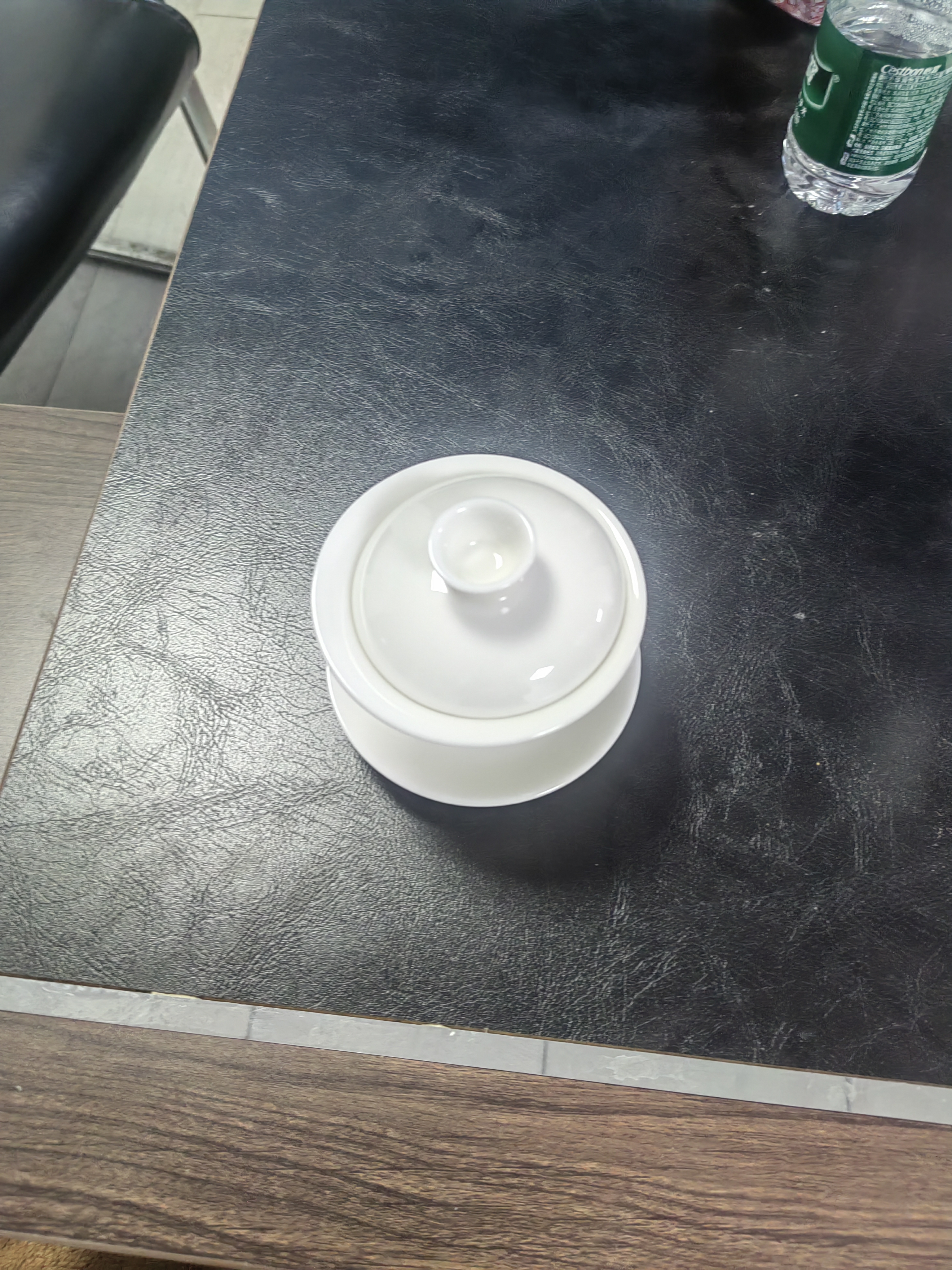 京东京造 茶杯盖碗  360°旋转可悬停功夫泡茶盖碗茶具羊脂玉瓷薄胎150ml 实拍图