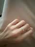BJYLS999纯银戒指女男素圈食指环小众开口足银尾戒饰品生日礼物送女友 【999足银】极简素圈戒指-女款 实拍图