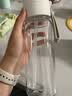 MUJI共聚酯 便携吸管杯 塑料杯随行杯儿童水杯杯子 透明 550mL 实拍图