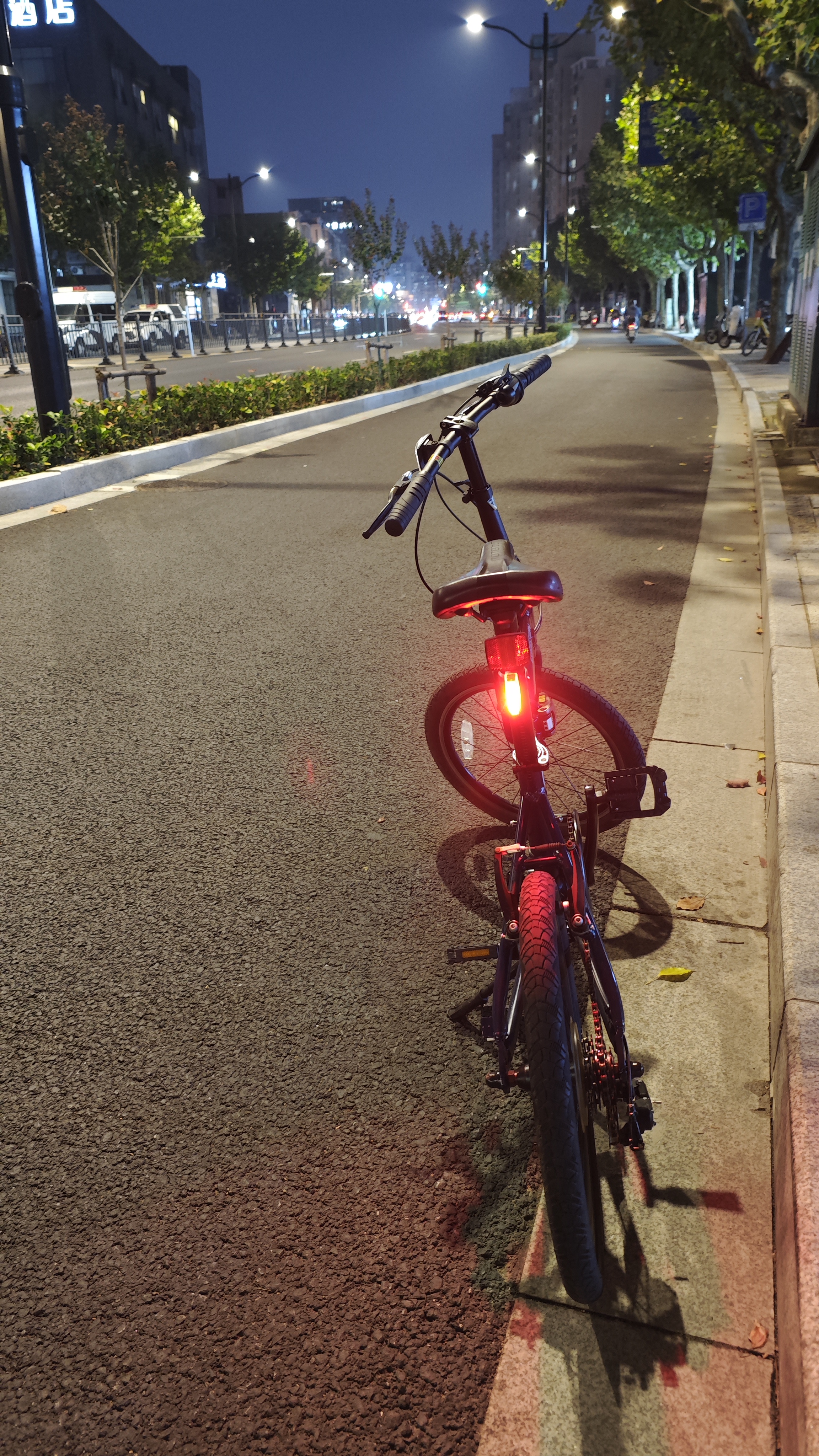 京东京造 W2智能感应自行车尾灯自行车灯后灯公路车夜骑行灯警示灯长方形 实拍图