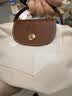 珑骧（LONGCHAMP）女包短柄迷你帆布手提饺子包34175089米色纸白色送女友生日礼物 实拍图