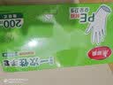 美丽雅 一次性手套100只食品用抽取式塑料pe加厚防漏家用厨房透明薄膜 实拍图