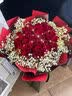 幽客玉品鲜花速递红玫瑰花束表白送女友老婆生日礼物全国同城配送 33朵红玫瑰花束—女王款 实拍图