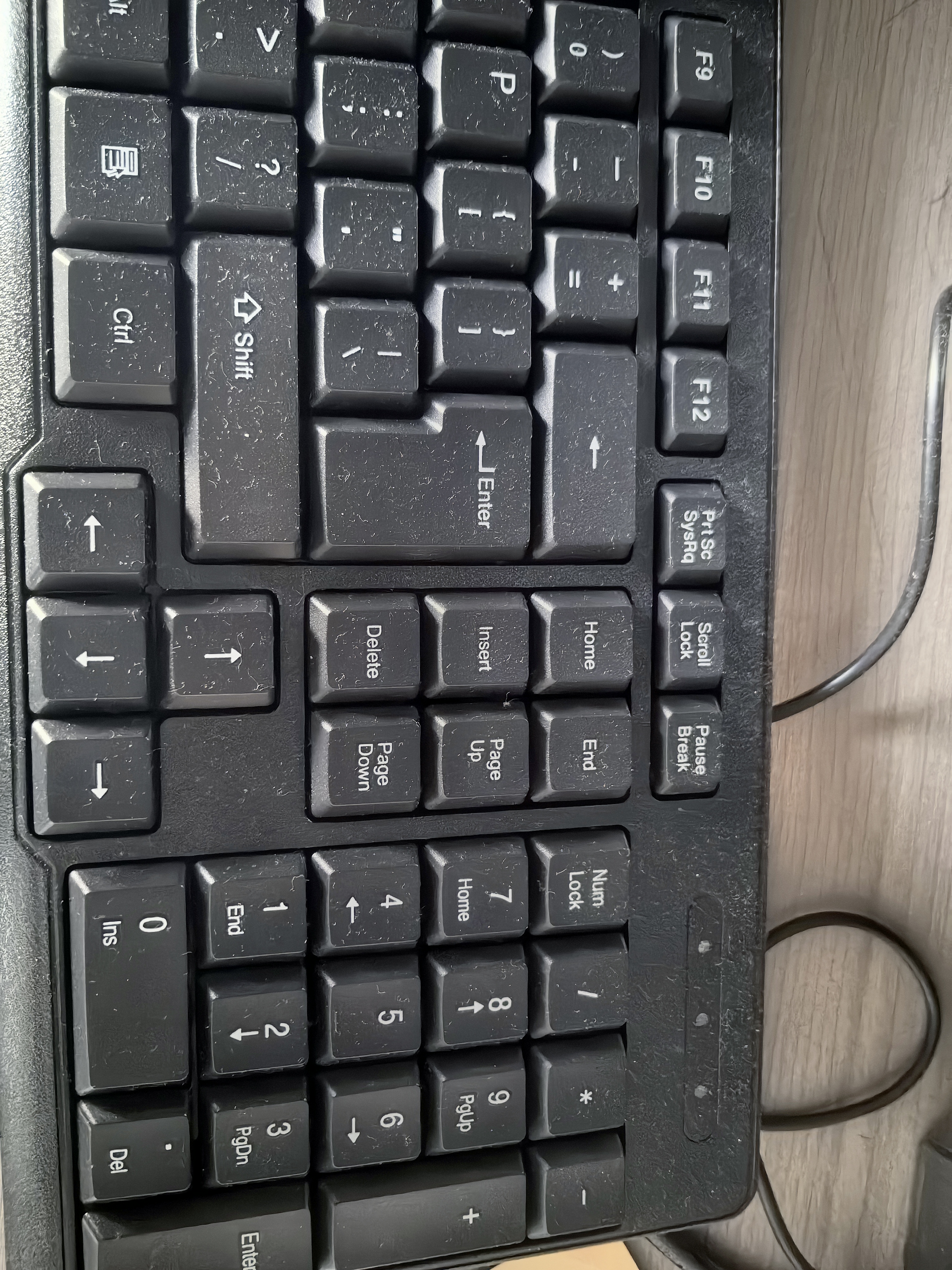 联想（Lenovo）键盘M4801K/KL21 有线键盘  电脑办公键盘 笔记本台式机一体机键盘黑色 USB 实拍图