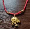 中国黄金（CHINA GOLD）平安锁黄金吊坠男女足金长命锁项链挂坠双十一送生日礼物婴儿宝宝 【京速达】平安锁吊坠+4金珠【红绳】约1g 实拍图