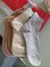 猫人5双装女士袜子女秋冬季中筒袜棉袜女纯色小猫休闲运动女式长袜 实拍图