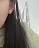 BJYLS999纯银针雪花耳钉女养耳洞流苏耳线足银针耳环2026轻奢高级耳饰 【999足银耳链】雪花耳线一对 实拍图