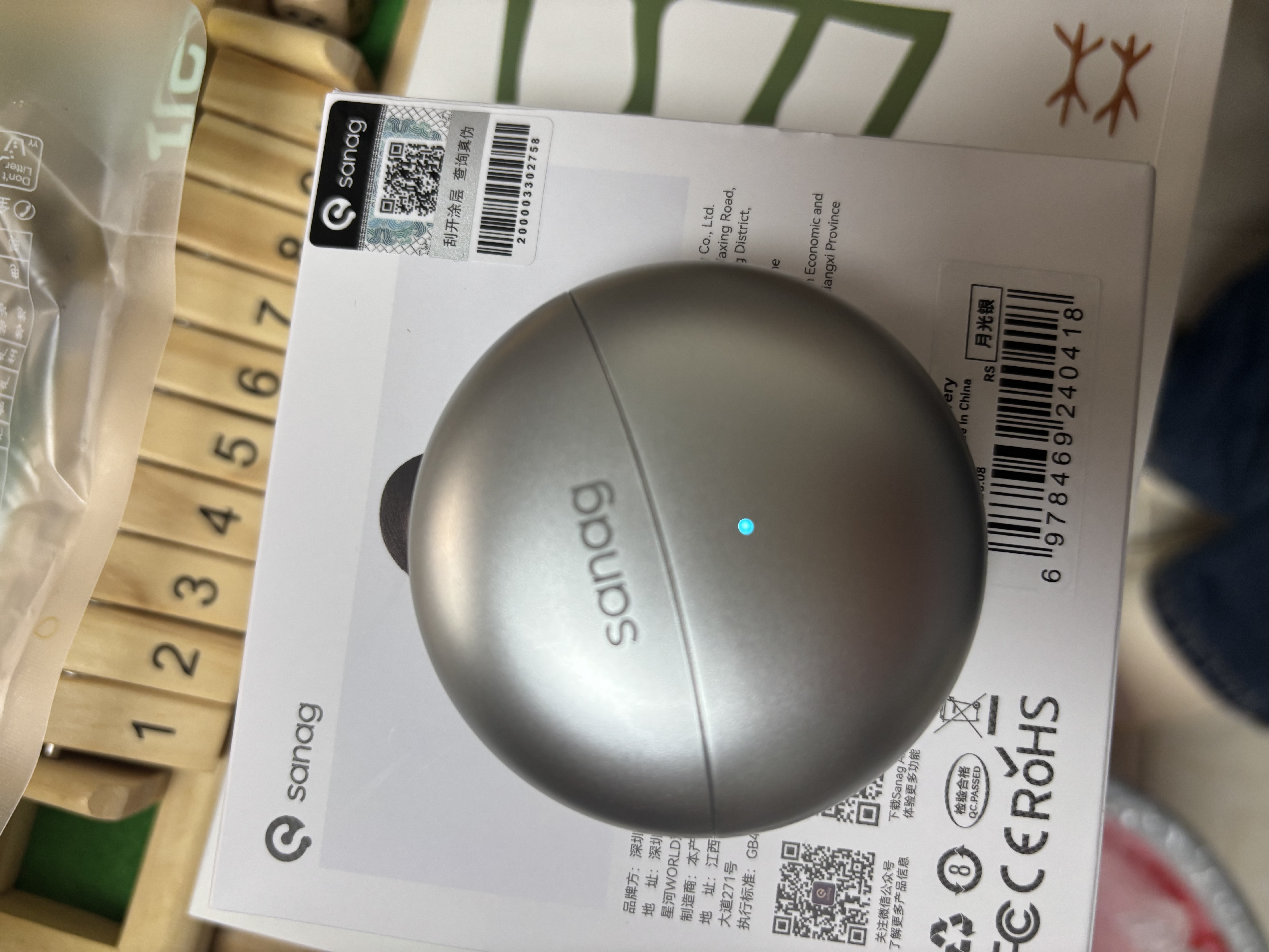 SANAG塞那S6S Ultra蓝牙耳机耳夹式气骨传导概念开放式不入耳运动跑步挂耳式超长续航无线AI耳机 实拍图
