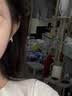 QMXDS999纯银耳钉女士养耳洞睡觉免摘2026新款高级感水滴百搭耳环 s999足银水滴耳钉 小号一对 实拍图
