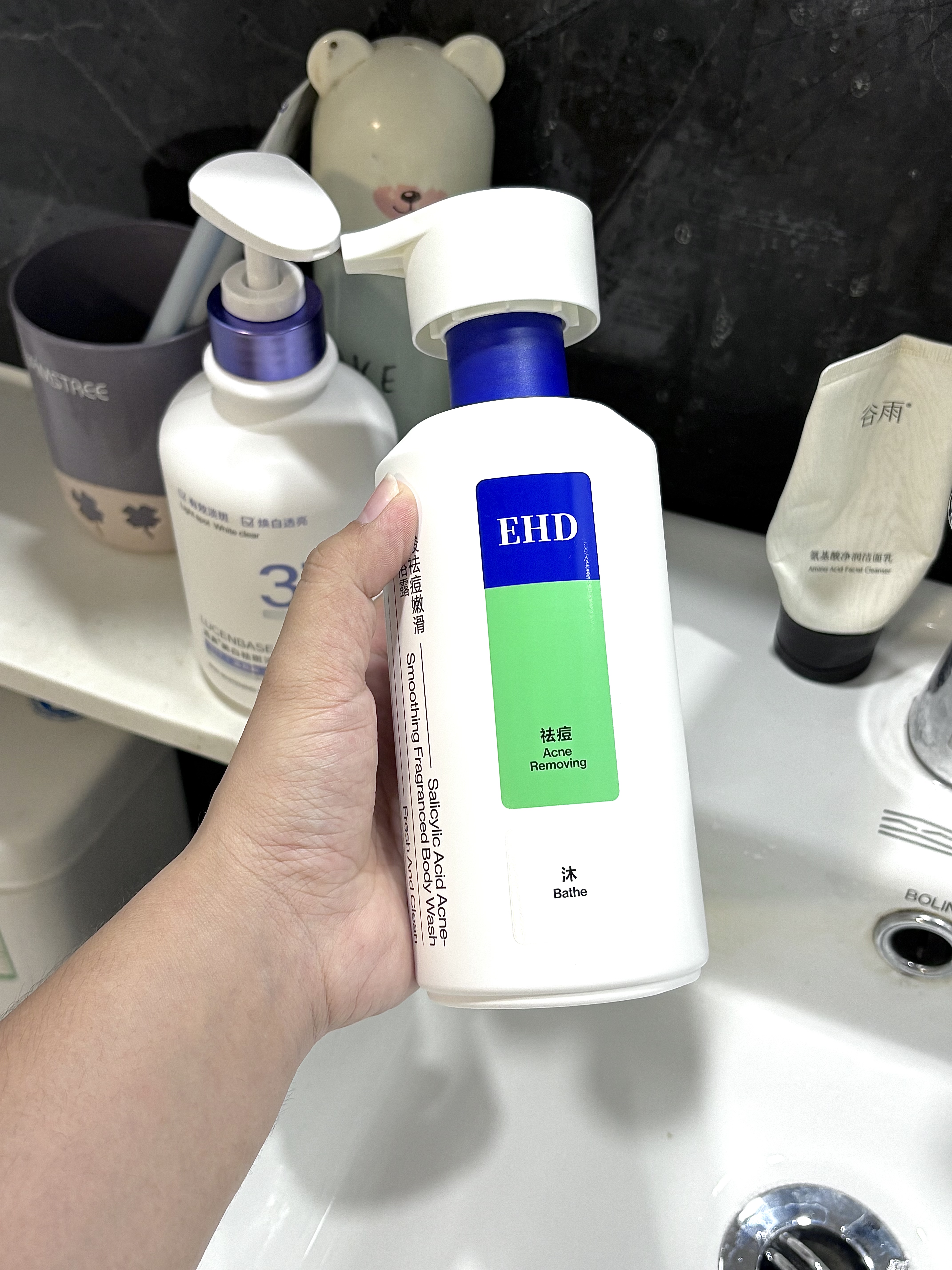 EHD水杨酸祛痘沐浴露500ml*2控油祛痘清洁保湿舒缓芳香3天祛背痘 实拍图