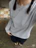 mont·bell长袖t恤女款户外春夏速干透气圆领纯色简约百搭上衣 1114689 LGY浅灰色 M 实拍图