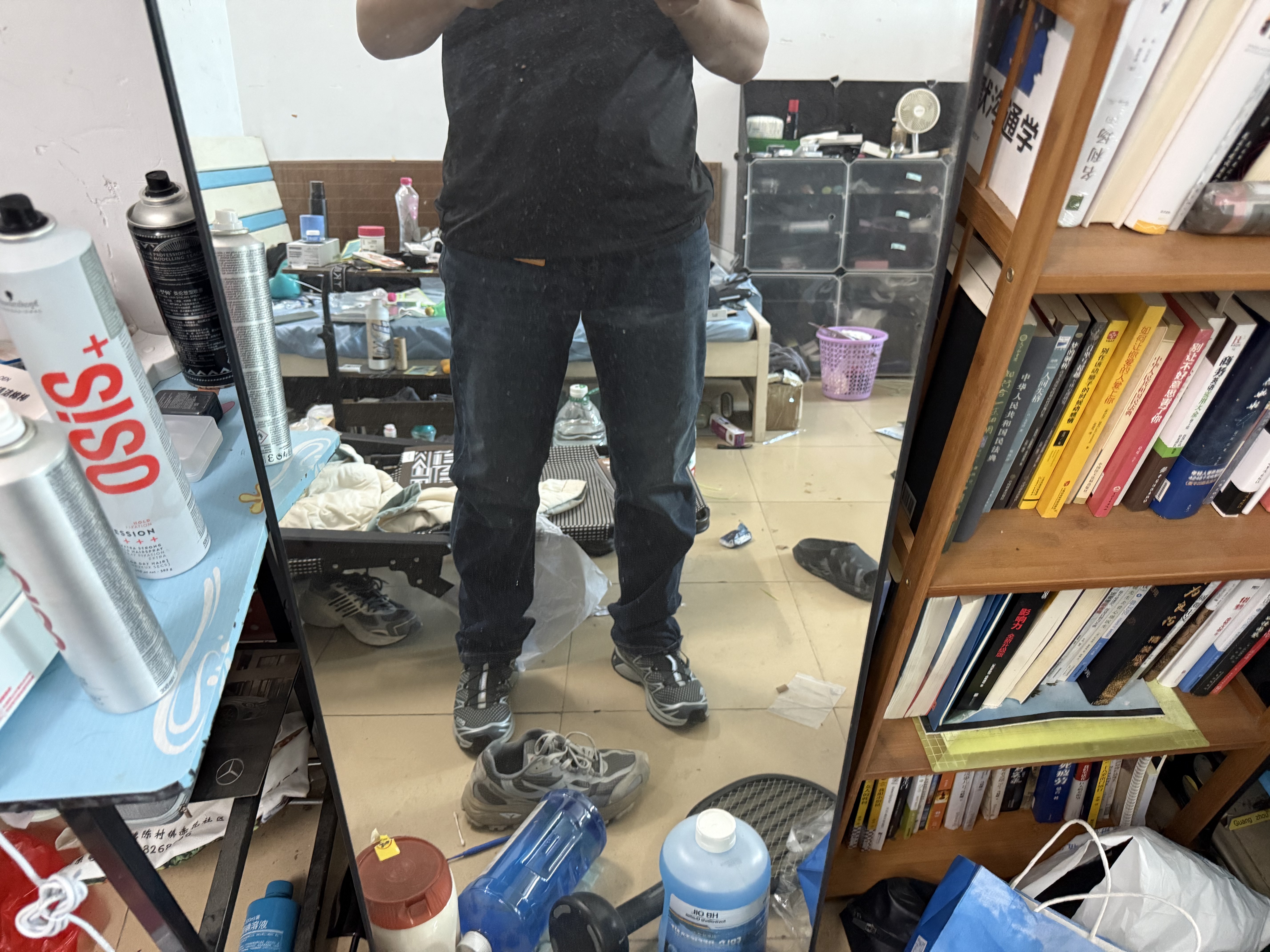 Levi's李维斯男士美式复古休闲四季恒温水洗505标准直筒牛仔裤 深蓝色 32 (32) 实拍图