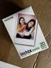 INSTAX富士instax立拍立得 mini相纸 白边双包20张+闪闪星钻边框贴 实拍图