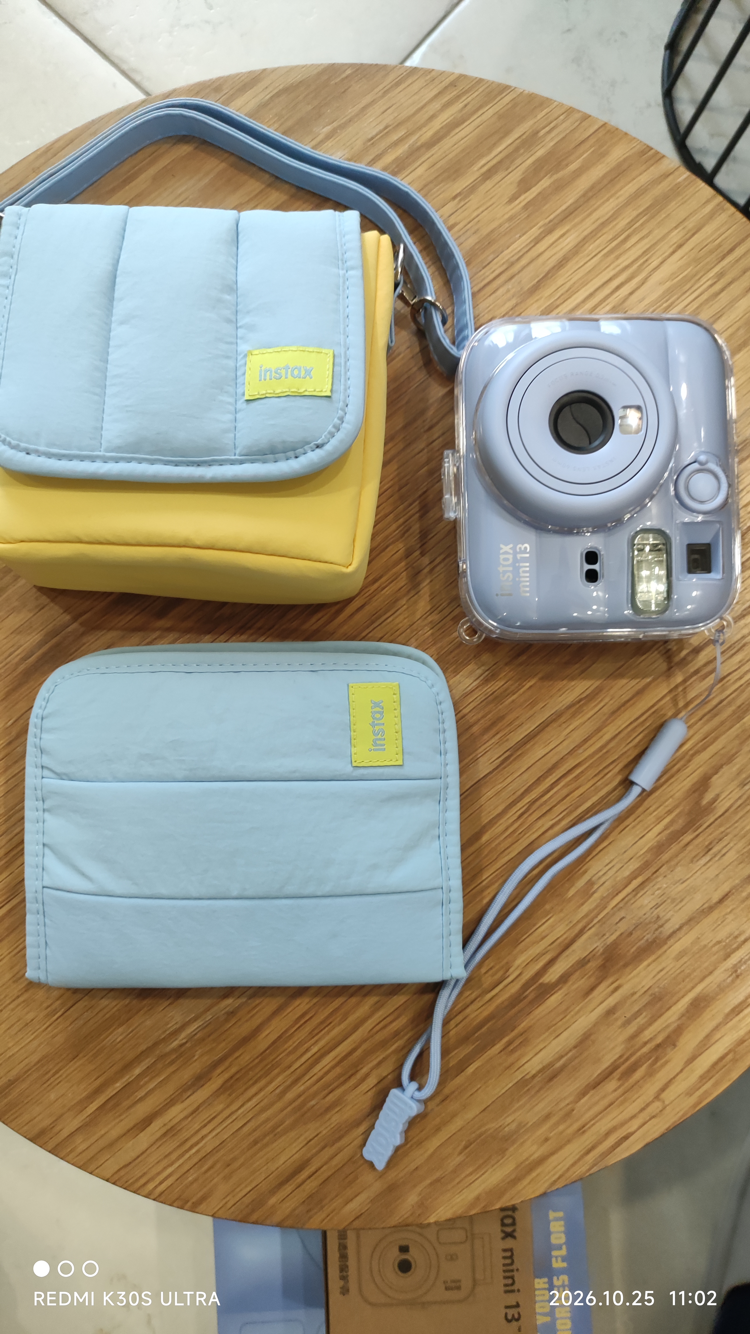 INSTAX富士instax立拍立得 一次成像相机 mini13漂浮记忆礼盒 海盐蓝 含10张幻梦银河相纸 实拍图