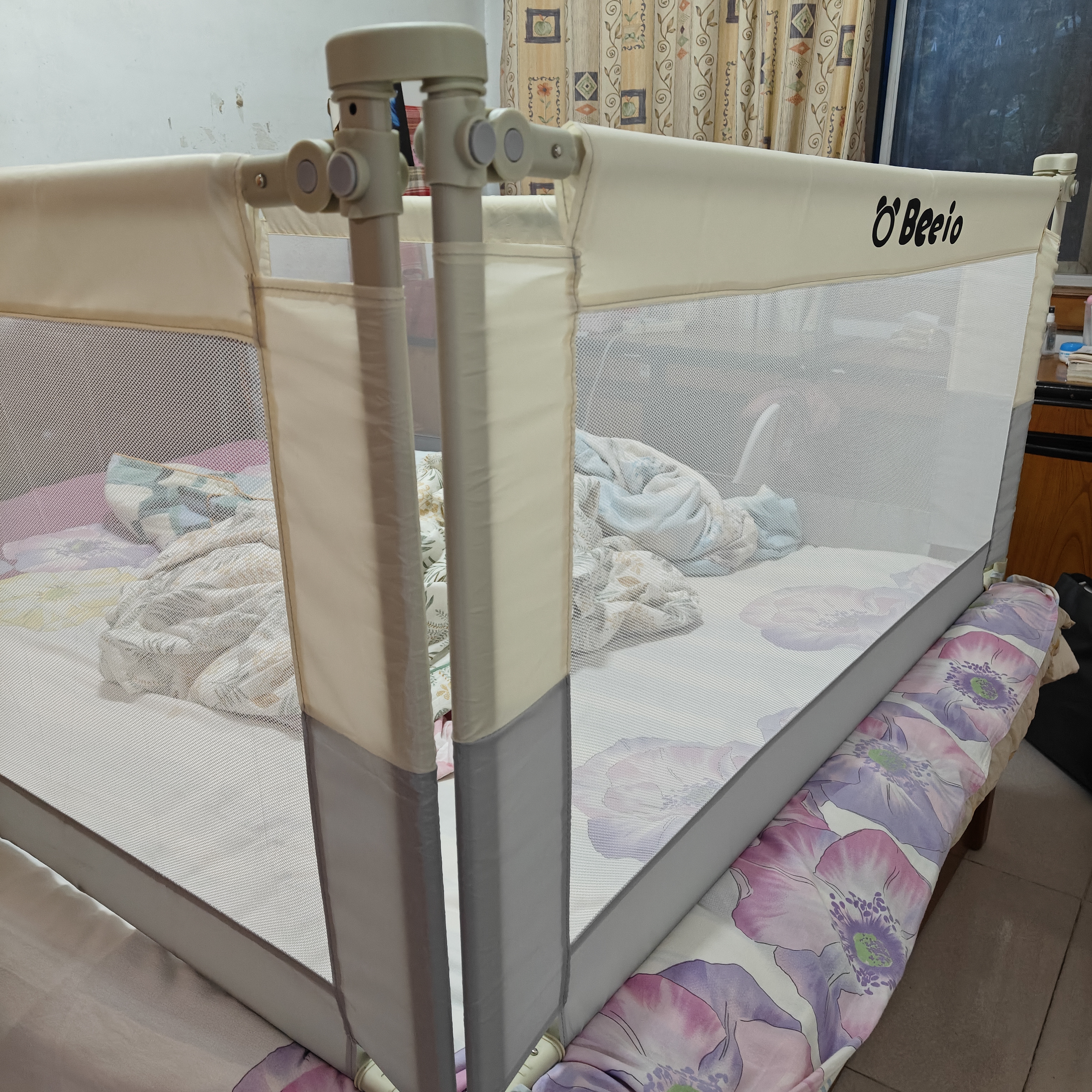 AOTGSSE爱蒂逊三面床围栏婴儿童床挡板床上防摔床围挡安全护栏床边床护栏 拼接色奶油白 三面装 【更安全】 1.5米床【1.5+2.0+2.0】稳固无缝 实拍图