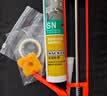 瓦克（WACKER）SN防霉玻璃胶马桶防水密封胶美容胶硅胶结构胶封边胶白色2支装 实拍图