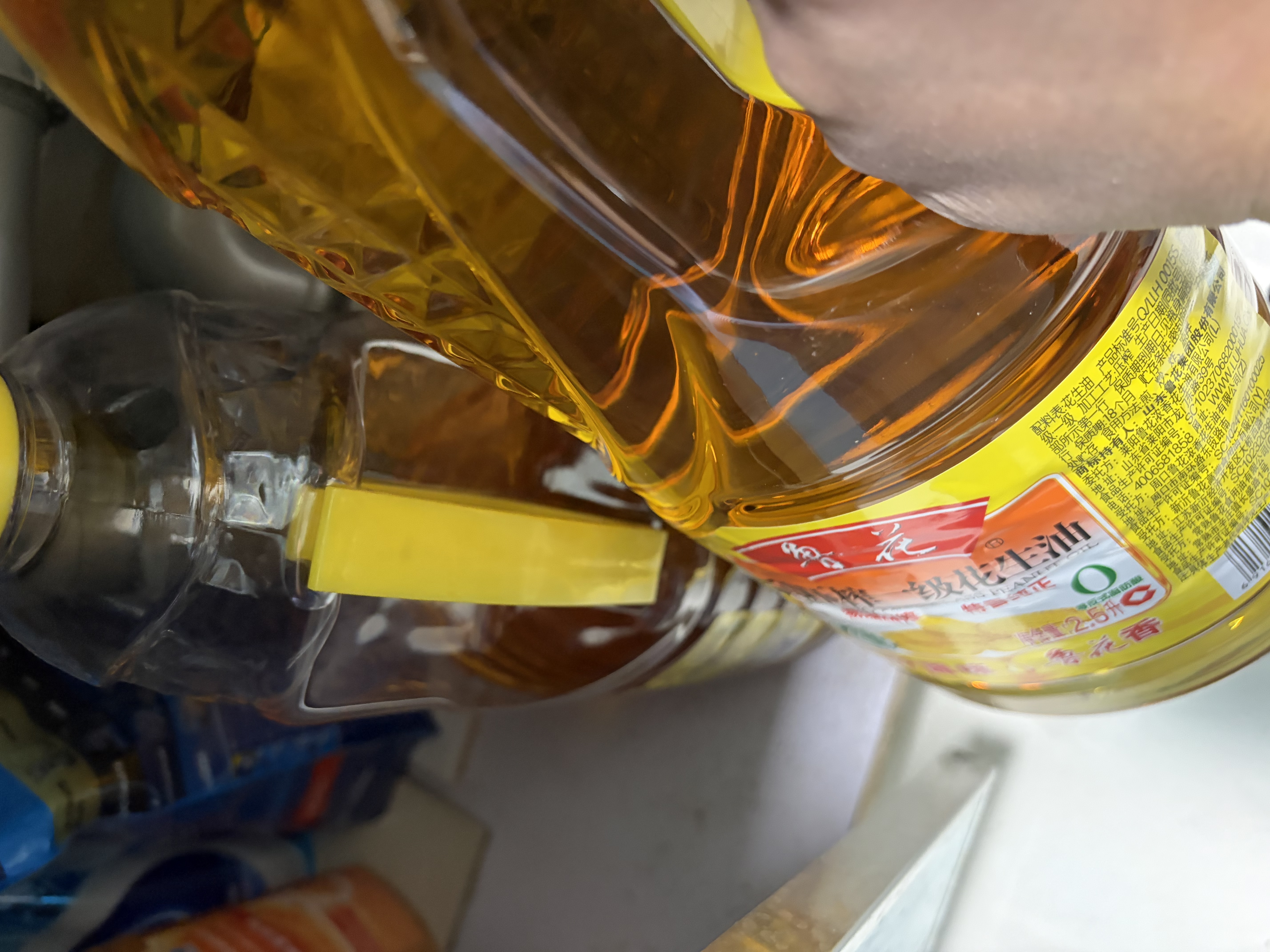 鲁花 【保真花生油】食用油 5S 物理压榨 压榨一级 花生油2.5L 实拍图