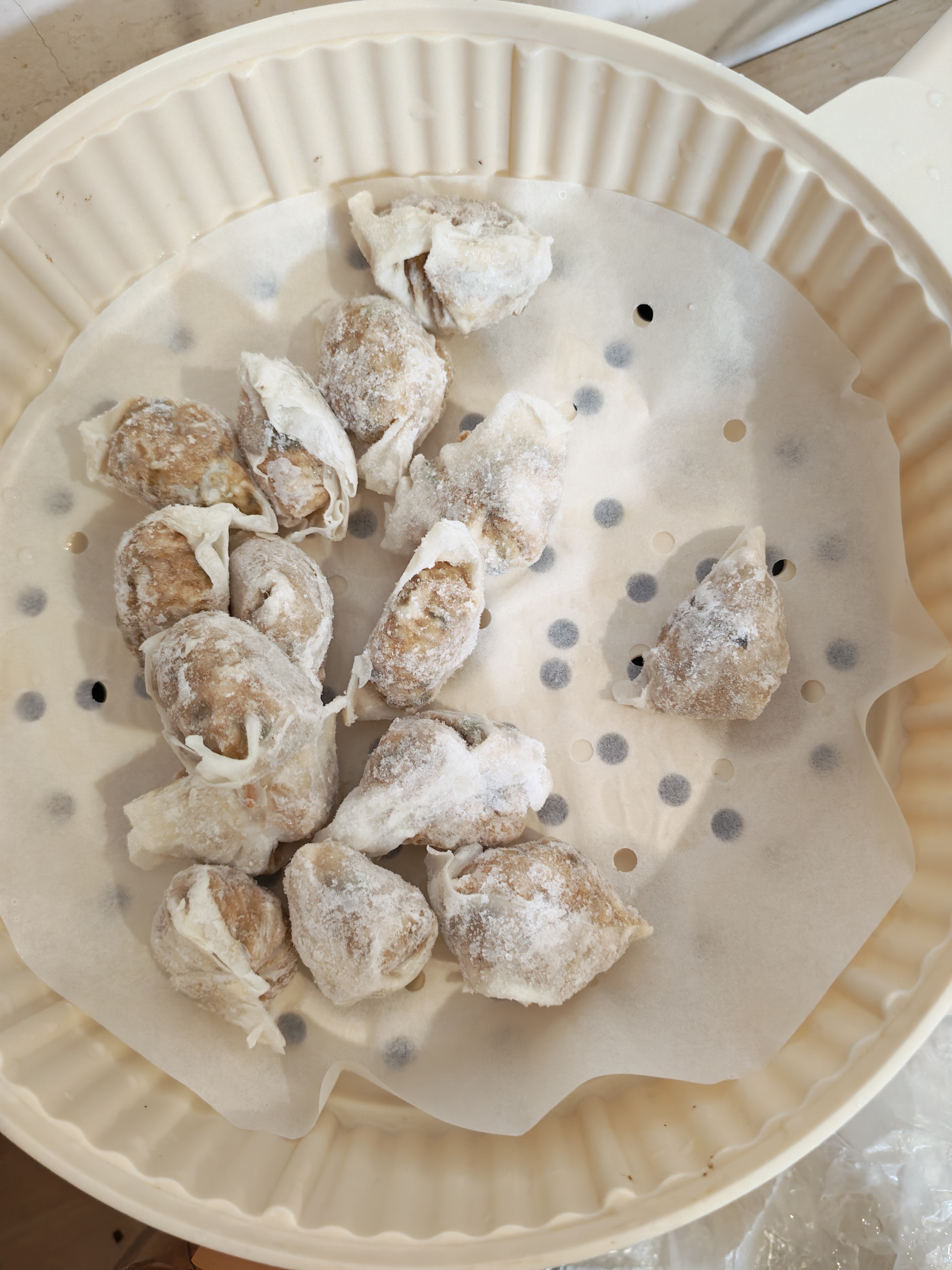 海欣手工福州鱼饺300g鱼皮饺鱼皮包肉馅肉燕福州小吃速食早餐火锅食材 实拍图