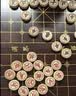 紫湖中国象棋高档加厚50号雕边实木便携折叠棋盘大号榉木象棋礼盒套装 实拍图
