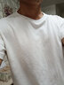 罗蒙（ROMON）两件装男士纯棉短袖t恤夏季圆领白体恤T纯色上衣服打底衫男装 【白色+浅灰】 L /175(推荐体重125-140斤） 实拍图