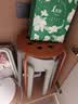 宜家（IKEA）MARIUS玛留斯可叠放塑料凳子加厚家用简易侘寂风餐椅圆凳 白色45cm 实拍图