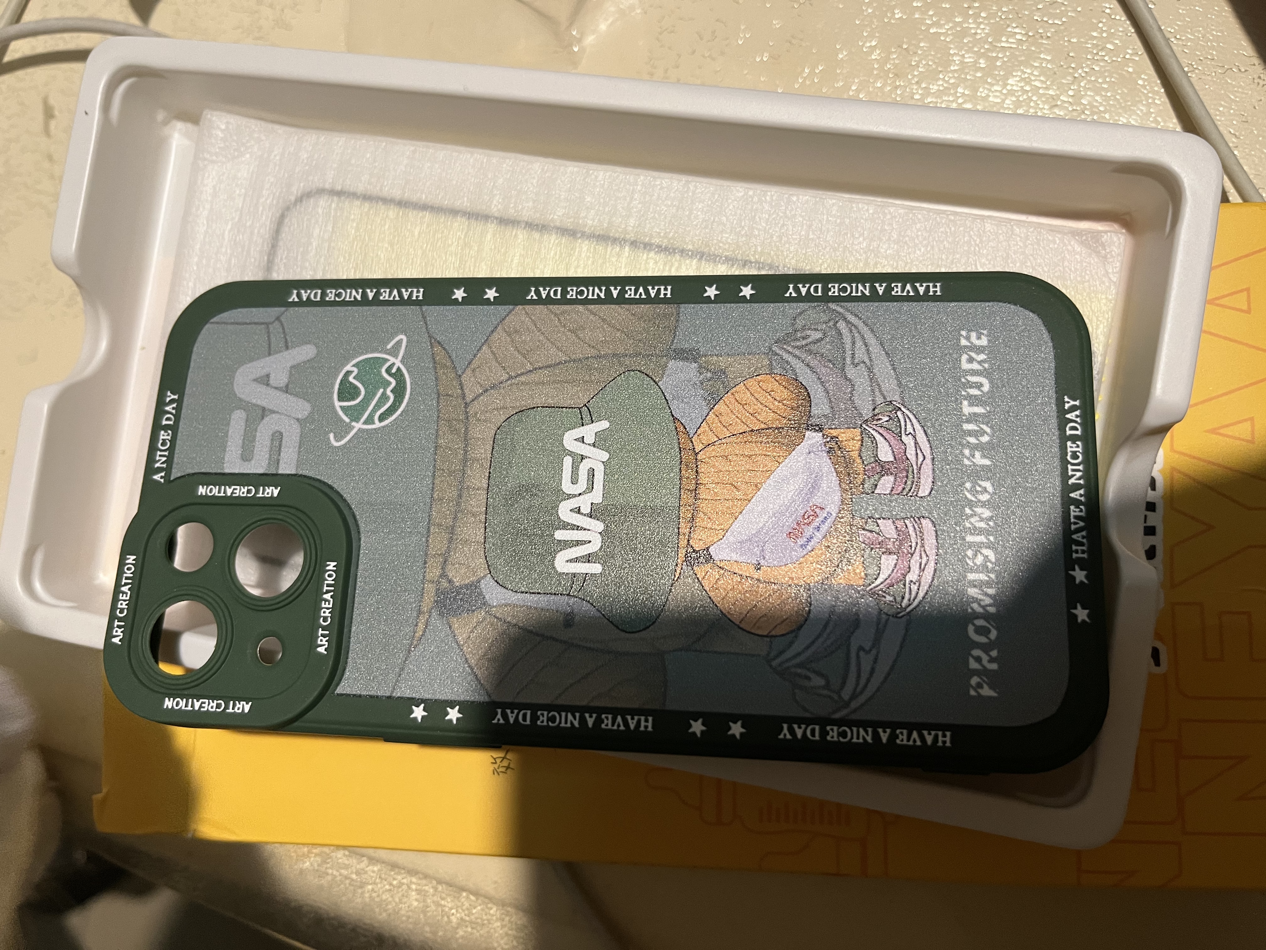 奶小鸭 适用苹果13手机壳 iphone13保护套镜头全包硅胶防摔超薄创意卡通简约网红软壳男女款 苍岭绿 实拍图