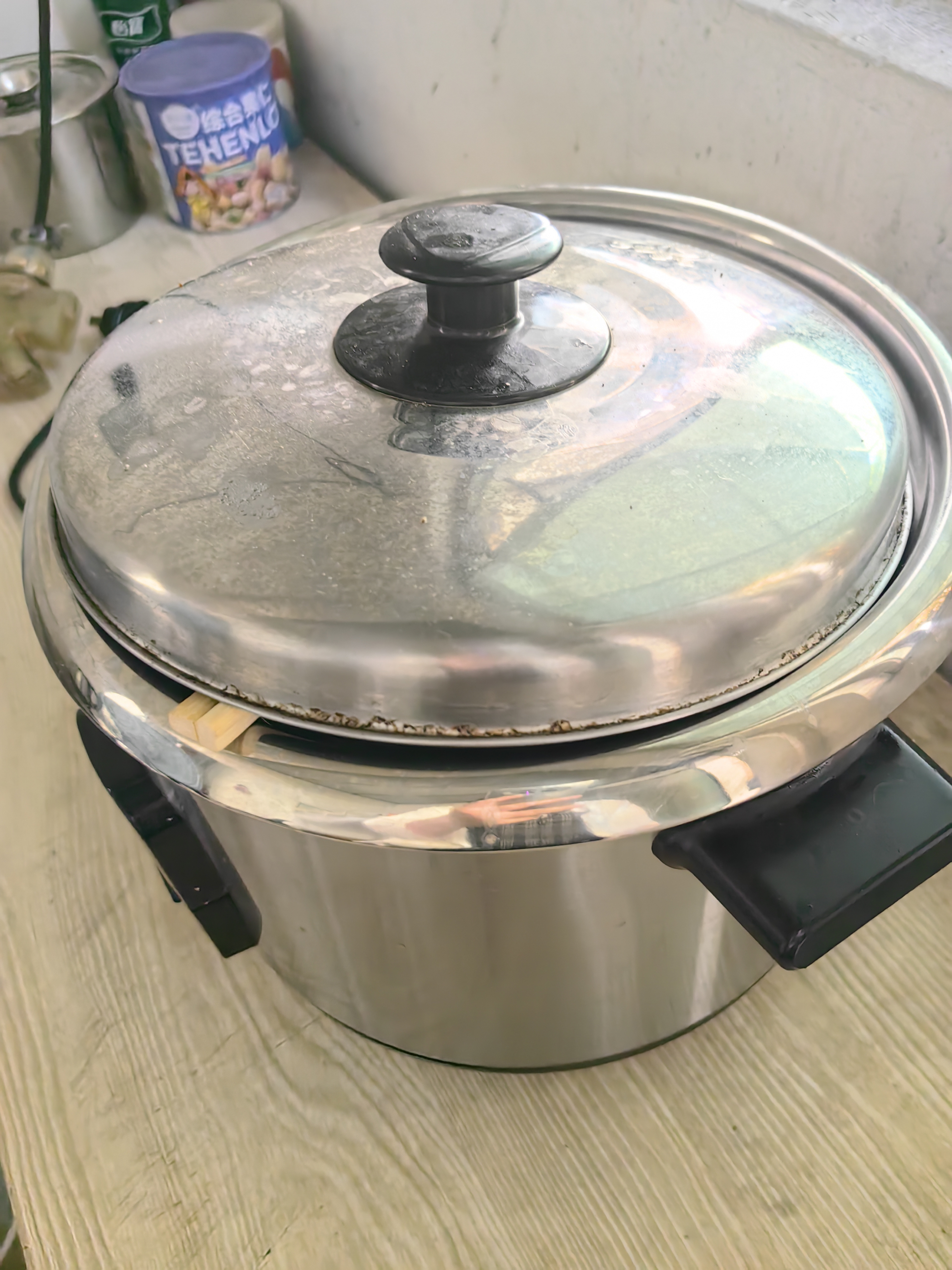 三角牌（Triangle）电饭煲家用不锈钢电饭锅3L煮饭锅2-3人老式电饭煲304不锈钢胆米饭锅带蒸笼TG-Z30X12ZK 实拍图