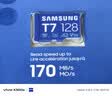 三星（SAMSUNG）128GB TF(MicroSD)内存卡T7 适配运动相机Pocket监控行车记录仪耐久卡 支持4K视频 读170MB/s 实拍图