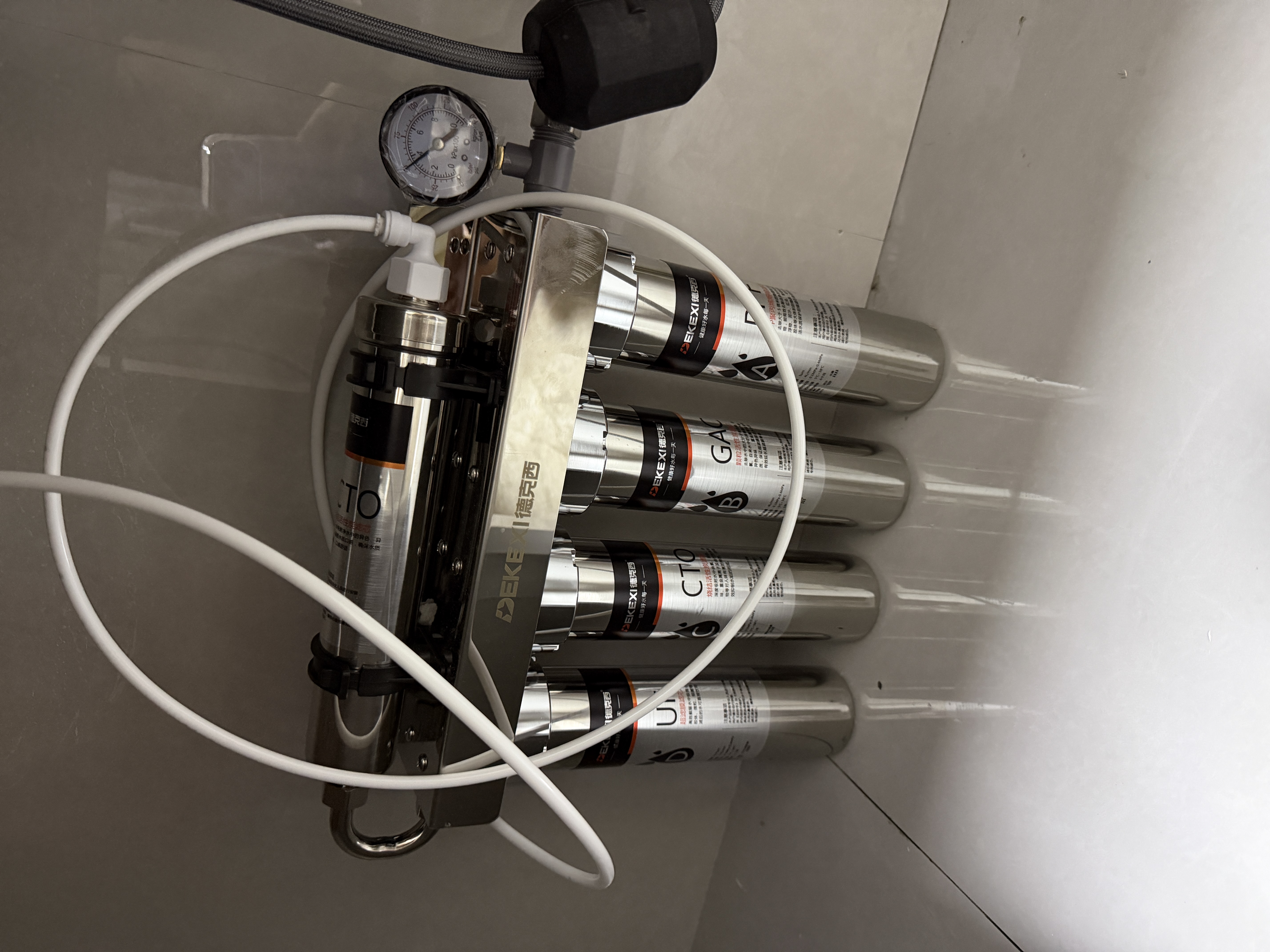 德克西德国家用净水器厨房厨下式自来水直饮过滤器专用台下用净水机超滤一体机接自来水 自行安装【德国净水专家】 实拍图