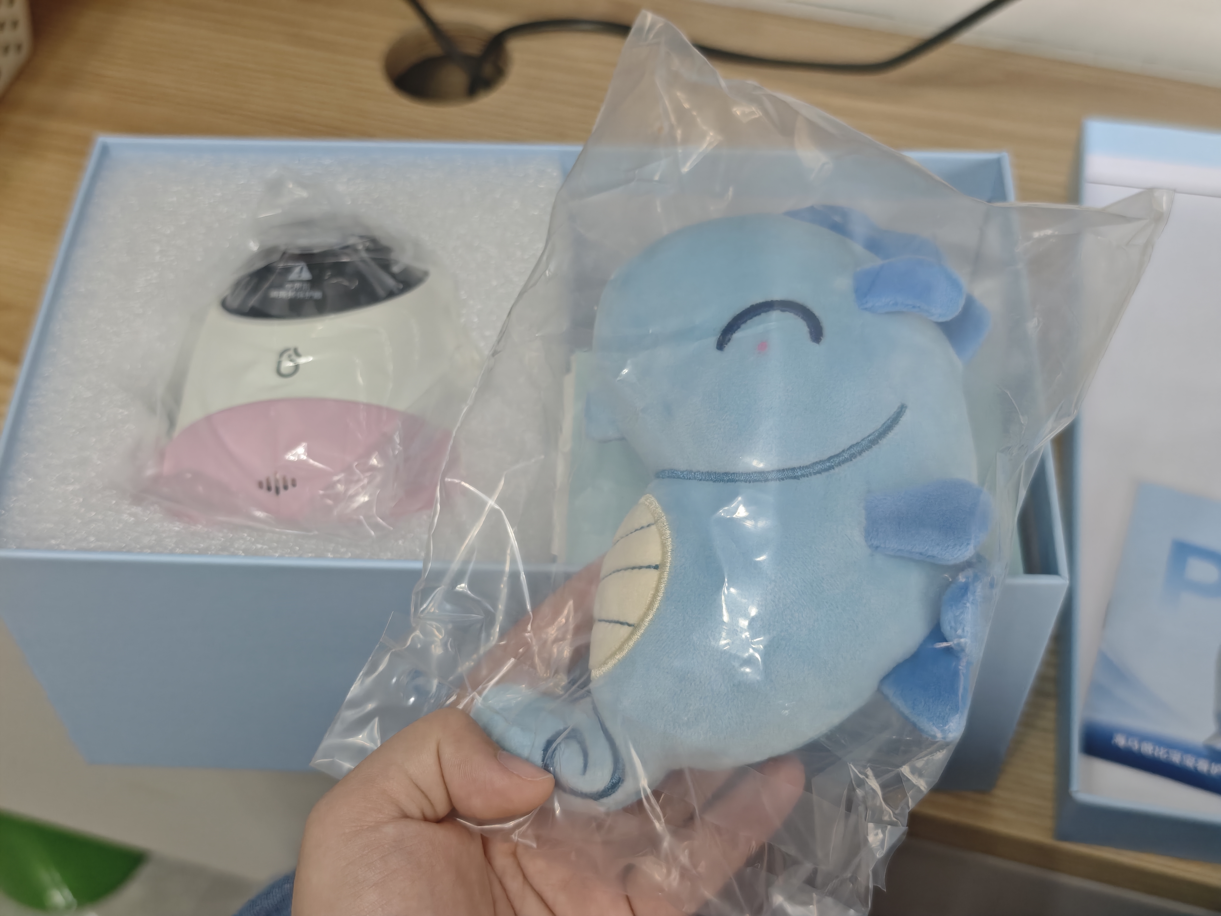 海马爸比二代pro婴儿看护机智能监控宝宝监护器哭声监护器看护活力粉 实拍图