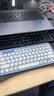罗技（Logitech）时尚系列K390无线蓝牙键盘 超薄便携  K380升级版蓝色 79键 实拍图