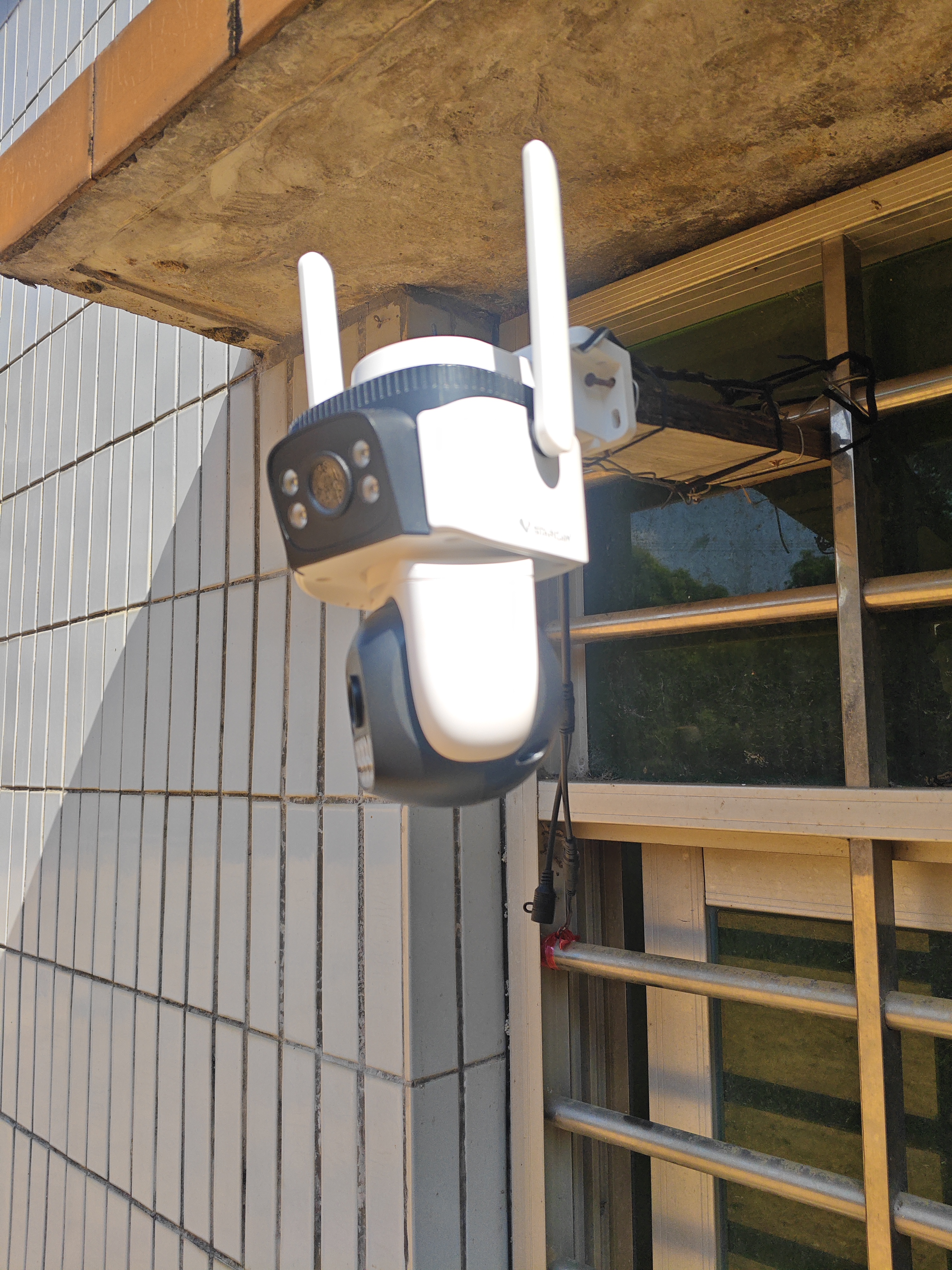 威视达康4g监控器360度无死角带夜视全景监控无线双摄像头无需连wifi网络手机远程农村家用室外插卡 实拍图