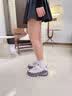 斯凯奇（Skechers）小白熊老爹鞋女士冬季厚底增高熊猫鞋减震通勤休闲运动鞋 实拍图