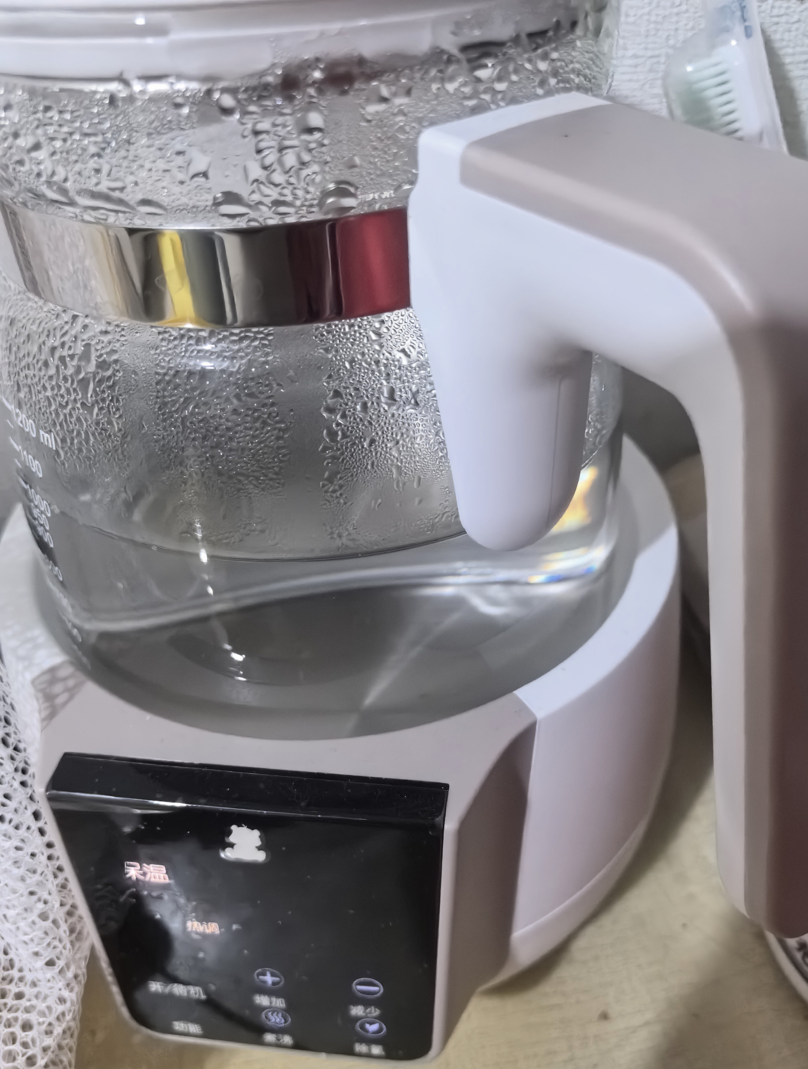 小白熊恒温水壶婴儿调奶器奶瓶冲泡奶粉热水壶温奶器1.2L烧水壶 0857 实拍图
