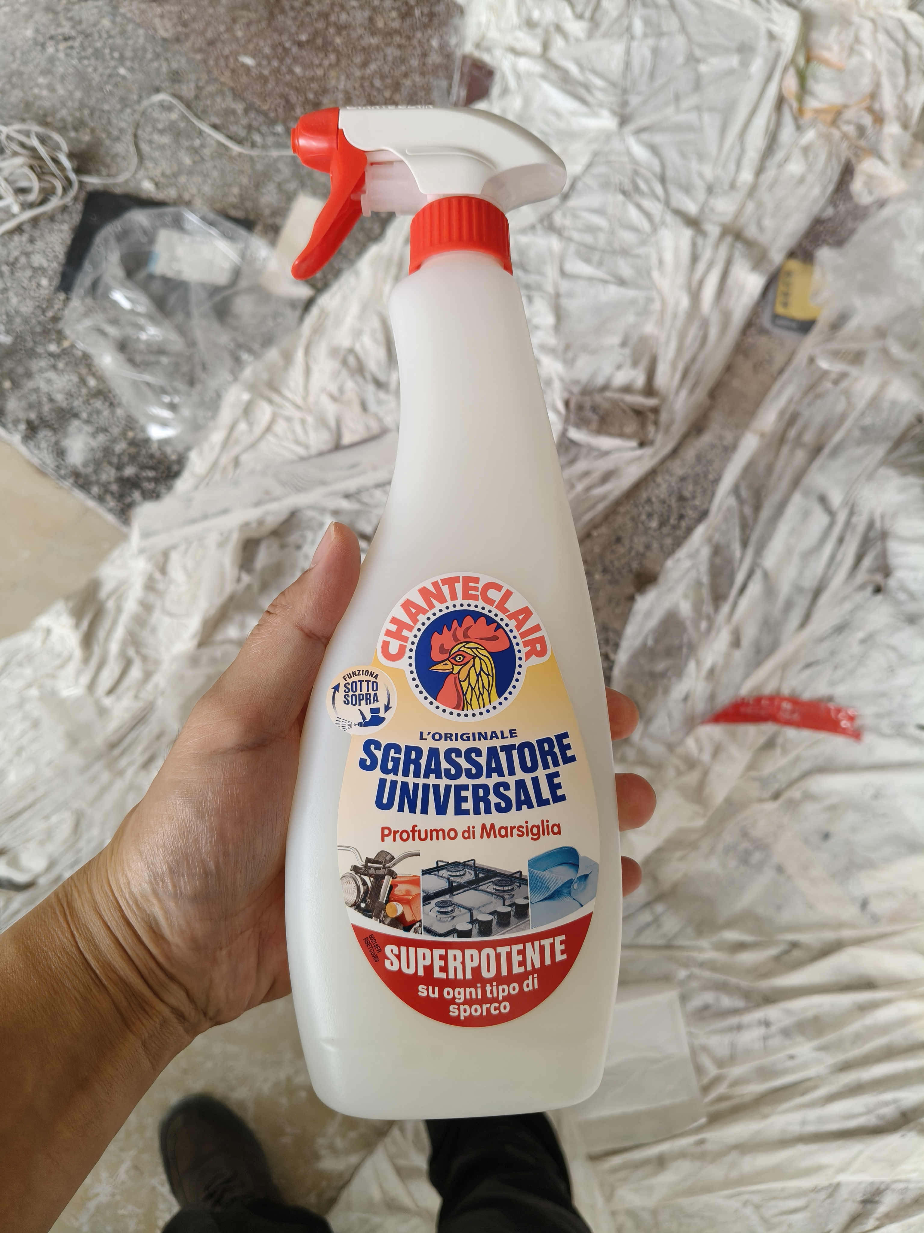 大公鸡管家（CHANTE CLAIR）多功能油污净600ml 马赛皂香强力厨房重油污清洁剂油烟机净 实拍图