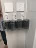 洁比世牙刷杯置物架免打孔漱口杯壁挂式牙刷架置物架卫生间牙杯架 四杯 实拍图