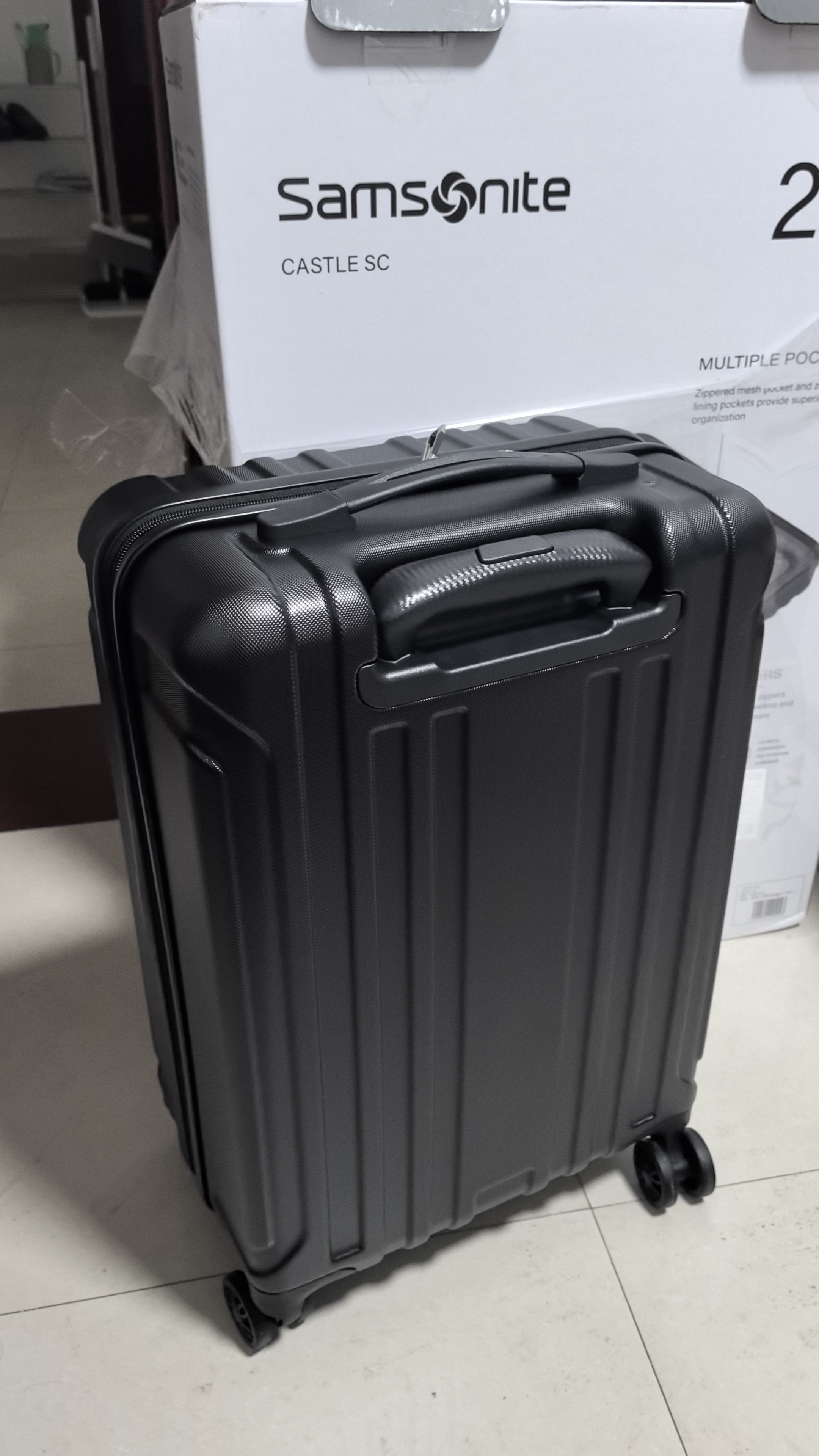 新秀丽行李箱20英寸+28英寸拉杆箱子母套装箱旅行密码箱NX0黑色 实拍图