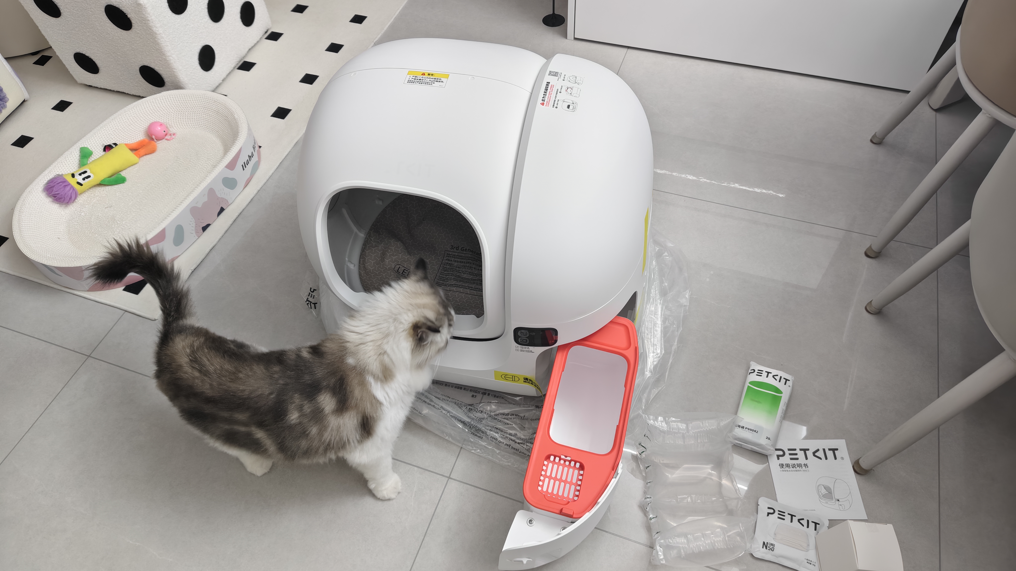 小佩智能自动猫砂盆全自动猫厕所MAX3大开口开放式一键换砂 实拍图
