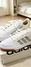 adidas ENTRAP美式校园风运动鞋少年感复古篮球风板鞋阿迪达斯   白/金色   37 实拍图