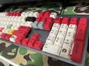 罗技（Logitech） K845机械键盘 有线游戏键盘 办公键盘 电竞电脑办公全尺寸发光 DIY键帽电竞吃鸡节日礼物 K845红轴+水管工键帽 实拍图