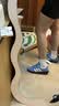 adidas双11主推 T头鞋 VL COURT CLASSIC板鞋德训鞋男女阿迪达斯 蓝色/亮白/树脂黄 (推荐女生选小半码)   38 实拍图